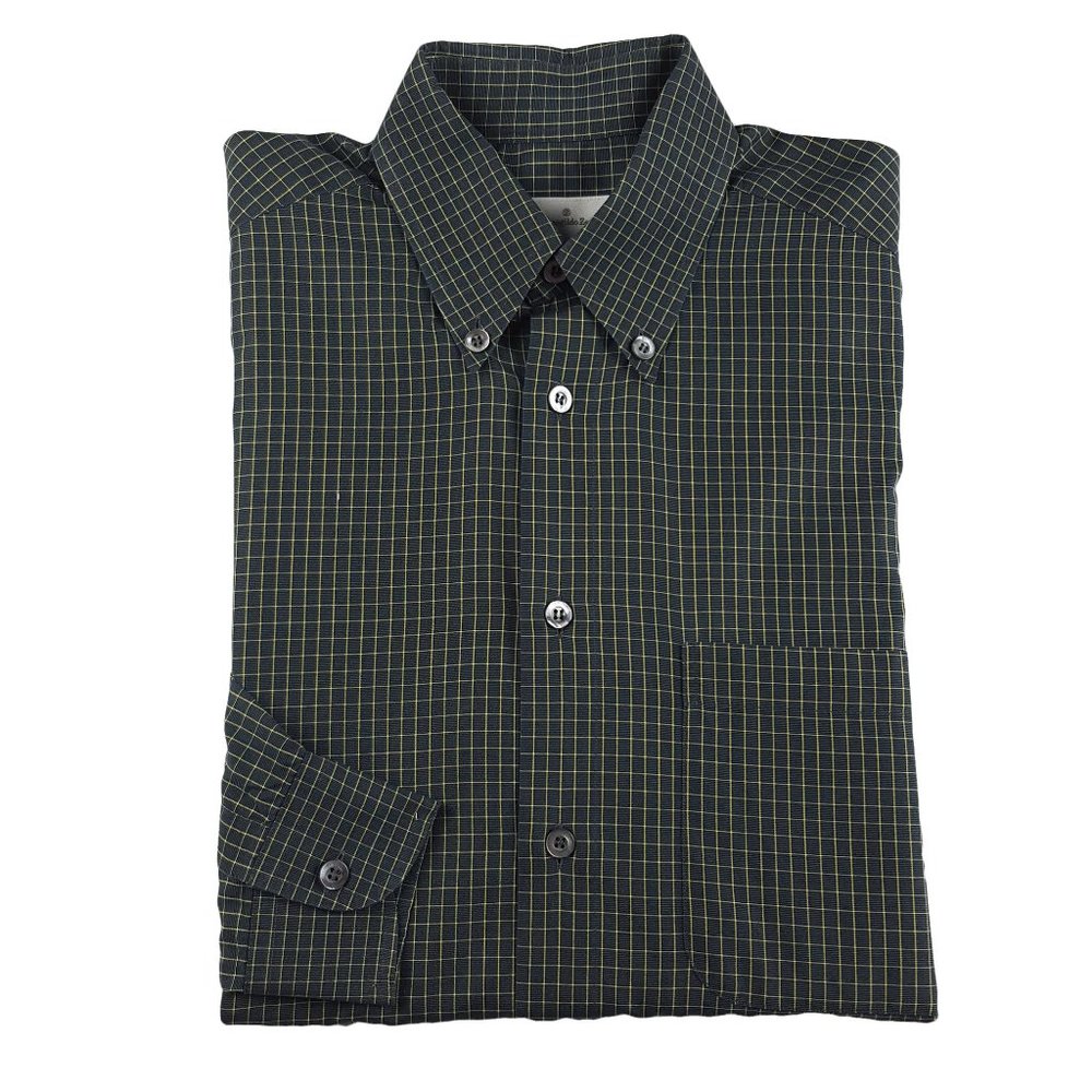 Ermenegildo Zegna Mens Graph Check Dress Shirt